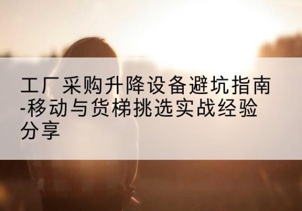 澄迈移动式升降机怎么选-工厂采购升降设备避坑指南-移动与货梯挑选实战经验分享